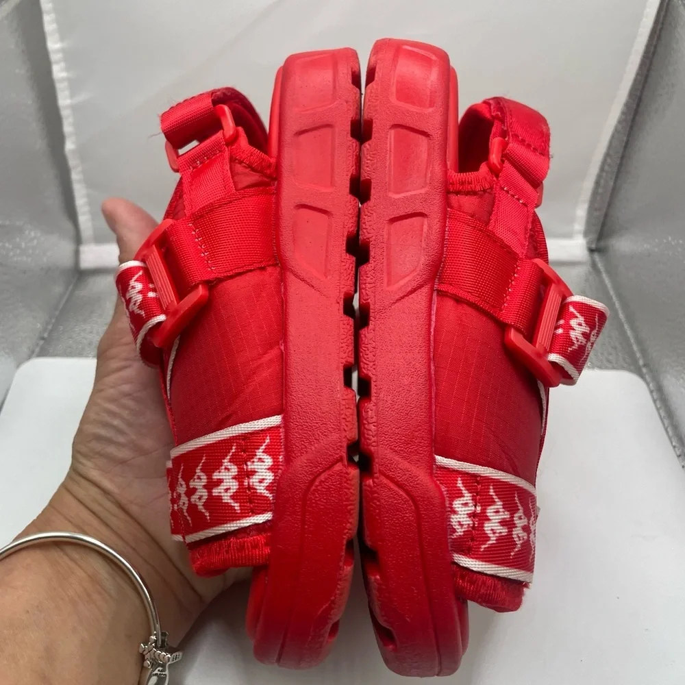 (S4) Kappa‎ Banda Kids unisex Red sandals slip-on shoes size 11/12